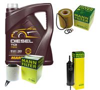 Olio motore 5L mannol Diesel Tdi 5W-30 + Mann per BMW 3er Touring E91