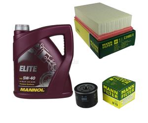 Olio Motore 5L MANNOL Elite 5W-40 + MANN-FILTER Per Nissan Note E11 NE11 1.5 dCi