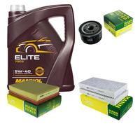 Olio motore 5L MANNOL Elite 5W-40 + Mann per Renault Laguna 3 BT01 2.0 16V