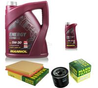 Olio motore 5L MANNOL 5W-30 Station Wagon Ll + Mann per Subaru Legacy I BC 2000