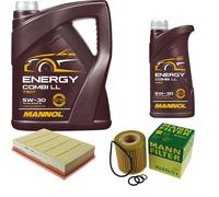 Olio Motore 6L MANNOL 5W-30 Combi LL+MANN-FILTER Filtro Per BMW X3 E83 2.0i