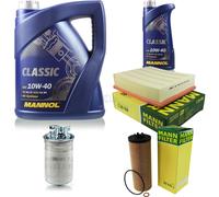 Olio Motore 6L MANNOL Classic 10W-40 + MANN-FILTER Filtro Per Superb 3U4