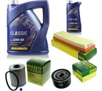 Olio Motore 6L MANNOL Classic 10W-40 + MANN-FILTER Per Renault Espace III JE0
