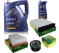 Olio Motore 6L MANNOL Classic 10W-40 + MANN-FILTER Per Renault Megane II BM0/1