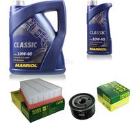 Olio Motore 6L MANNOL Classic 10W-40 + MANN-FILTER Per Renault Megane II BM0/1