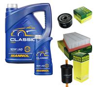 Olio Motore 6L MANNOL Classic 10W-40 + MANN-FILTER Per Renault Megane II BM0/1