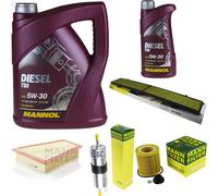 Olio Motore 6L MANNOL Diesel TDI 5W-30 + MANN-FILTER Per BMW X1 E84 sDrive 20 I