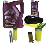 Olio motore 6L MANNOL Diesel Tdi 5W-30 + Mann filtro per BMW 5er F10 520d