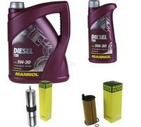 Olio motore 6L MANNOL Diesel Tdi 5W-30 + Mann per BMW X3 F25 Sdrive 18 D