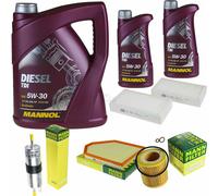 Olio Motore 7L MANNOL Diesel TDI 5W-30 + MANN-FILTER Filtro Per BMW X3 F25 28i