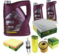 Olio motore 7L mannol Diesel Tdi 5W-30 + Mann per BMW 6er Cabriolet F12