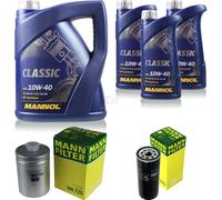 olio motore 8L MANNOL Classic 10W-40+MANN-FILTER Filtro Audi A6 4B C5
