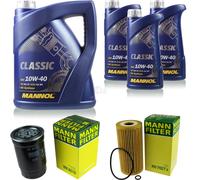 Olio Motore 8L MANNOL Classic 10W-40 + MANN-FILTER Per KIA Carnival/Grand