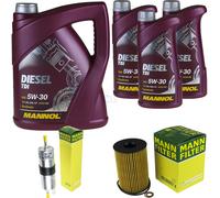 Olio motore 8L mannol Diesel Tdi 5W-30 + Mann per BMW 7er F01 F02 Activehybrid