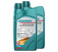 Olio Motore ADDINOL 10W-40 Semi Sintetico 1040 2 X 1 Litro Per Mercedes Nissan