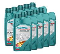 Olio Motore ADDINOL 5W-40 Super Light 0540 10 X 1 Litro Per Peugeot Renault