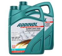 Olio Motore ADDINOL 5W-40 Super Light 0540 2X 5 Litri Per KIA Mercedes Opel