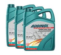 Olio Motore ADDINOL 5W-40 Super Light 0540 3 X 4 Litri Per Peugeot Renault