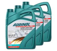 Olio Motore ADDINOL 5W-40 Super Light 0540 3X 5 Litri Per KIA Mercedes Opel