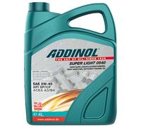Olio Motore ADDINOL 5W-40 Super Light 0540 4 Litri Per KIA Mercedes Opel