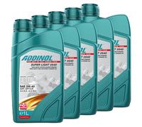 Olio Motore ADDINOL 5W-40 Super Light 0540 5X 1 Litro Per KIA Mercedes Opel