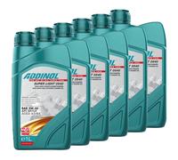 Olio Motore ADDINOL 5W-40 Super Light 0540 6 X 1 Litro Per VW Passat Polo