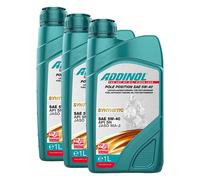 Olio Addinol Pole Position 5W-40 3 X 1 Litro per Aprilia BMW KTM Husqvarna
