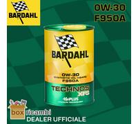 OLIO MOTORE BARDAHL 0W30 C2 TECHNOS XFS F950A LUBRIFICANTE AUTO SINTETICO 1 LT