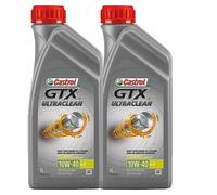 OLIO MOTORE AUTO CASTROL GTX ULTRACLEAN 10W-40 A/B 2 LT LITRI