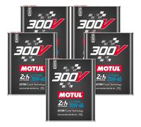 Olio Motore Auto Da Corsa Motul 300V Le Mans 20W-60 Racing Ester 10 Litri 5x2L