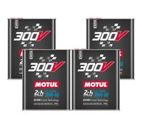 Olio Motore Auto Da Corsa Motul 300V Le Mans 20W-60 Racing Ester 8 Litri 4x2L