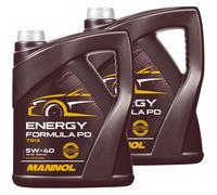Olio Motore Auto MANNOL 5W-40 Energy Formula PD API SN 2x 5 Litri Olio Motore