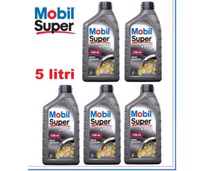 OLIO MOTORE AUTO MOBIL SUPER 2000 10W40 no motul no castro 5 LITRI LT A3 / B3