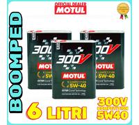 Olio Motore Auto MOTUL 300V 5W40 COMPETITION NUOVA FORMULA RACING 6 LITRI 03MO69
