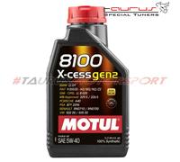 Olio motore auto Motul 8100 Gen2 X-CESS 5W40 100% sintetico 1 L. Benzina Diesel