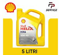 OLIO MOTORE AUTO SHELL HELIX HX6 10W40 ACEA A3/B3/B4 API SN/CF 5 LITRI VW 502