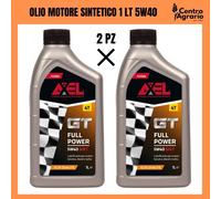 Olio motore AXEL 5w40 sintetico 4 tempi 1 litro 4T per auto moto scooter 2 PEZZI