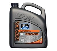 Olio motore BEL-RAY SAE 20W50 minerale 4l JASO MA2 V TWIN Lubricant V-TWIN BELRA