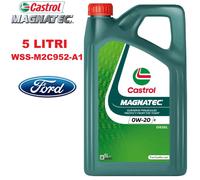 OLIO MOTORE CASTROL 0W20 D MAGNATEC 5 LITRI Ford WSS-M2C952-A1 wss m2c952 a1
