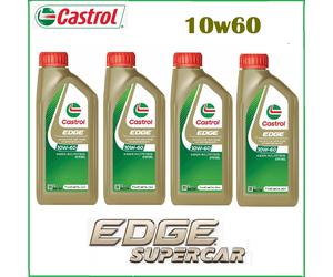OLIO MOTORE CASTROL EDGE 4 LITRI OLIO 10W60 EDGE SUPERCAR TAGLIANDO sport racing