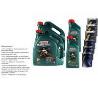 Olio Motore Castrol Magnatec Diesel 5W-40 DPF 12L 3xStop Perdite + Flush Motore