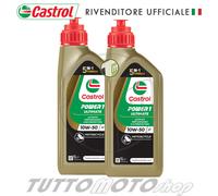 Olio Motore CASTROL POWER1 ULTIMATE 10W50 Tagliando Revisione Manutenzione 2L