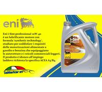 OLIO MOTORE ENI I-SINT PROFESSIONAL 10W40 - TANICA 4 LITRI ACEA A3/B4-API SN/CF