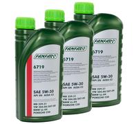 Olio Motore FANFARO 5W-30 Api Sn 3x 1 Litri Olio BMW VW Mercedes