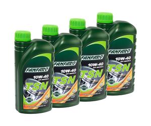 Olio Motore FANFARO Tsn 10W40 Api Sn / CH-4 4x 1Liter Olio Renault MB VW
