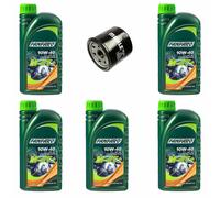 Olio Motore Filtro OC574 Set 10W40 5 Litro per Suzuki Lt-A Lta 400 Lt-F Ltf 500
