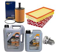 Olio motore Filtro Set 5W-30 6 litri. + Tappo scarico per VW Transporter V 1.9