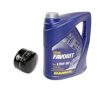 Olio Motore Filtro SM101 Set 15W-50 Api Sl Cf 5 Litro per Opel Omega A Senator B