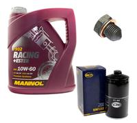 Olio Motore Filtro SM122 10W60 4 Litro + Tappo Scarico per VW Lt 28-35 Bus Kast