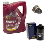 Olio Motore Filtro SM122 5W30 5Liter + Tappo Scarico per VW Lt 28-35 Box Bus